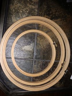 Cross stitch hoops