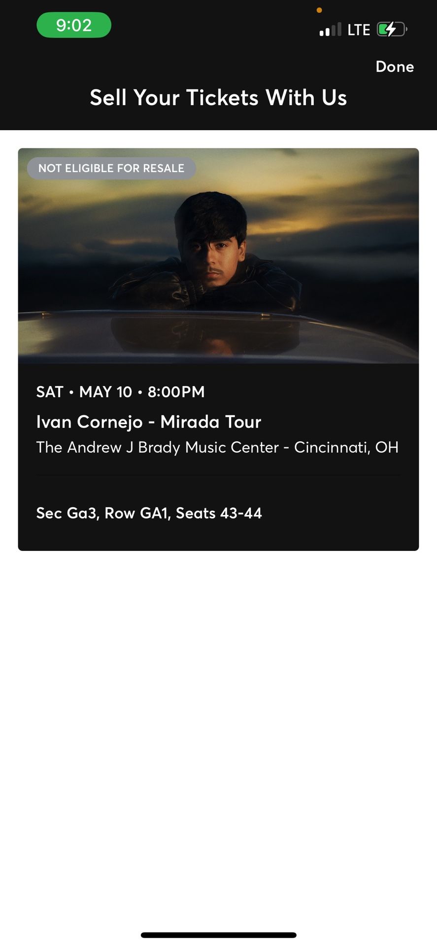 Ivan Cornejo Tickets
