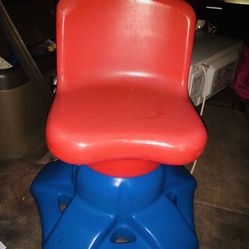 Vintage Little Tikes Art Chair Swivel Chair 