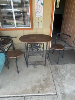 Table and 2 chairs