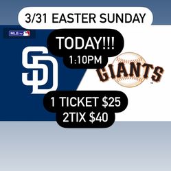 Padres Vs Giants 3/31