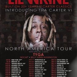 4 Tickets To Lil Wayne: Tha Carter VI tour San Diego/Chula Vista 9/19/25 $80obo