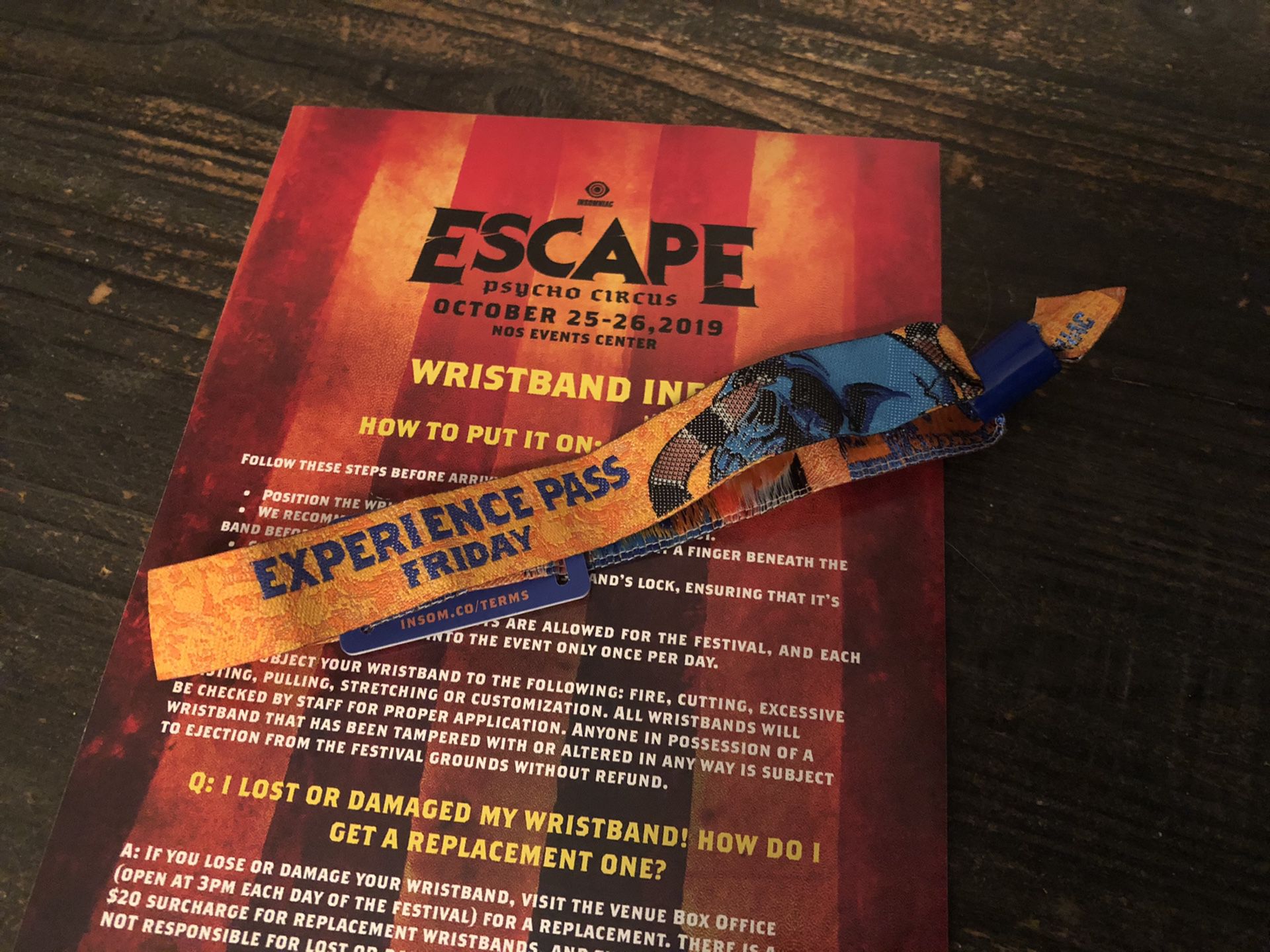 Escape Rave Ticket FRIDAY