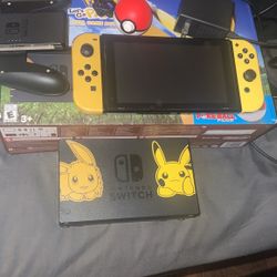 Nintendo Switch Let’s Go Pikachu Edition (No Code Included)