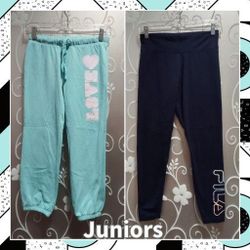 LOT OF 2 JUNIORS SWEATPANTS SIZE 8/M
