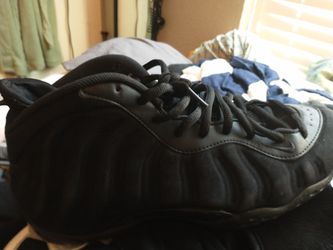 Black Suede Foams 10 1/2