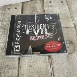 RESIDENT EVIL 3 NEMESIS SONY PLAYSTATION 1 PS1 1999 TESTED NO DEMO DISC!