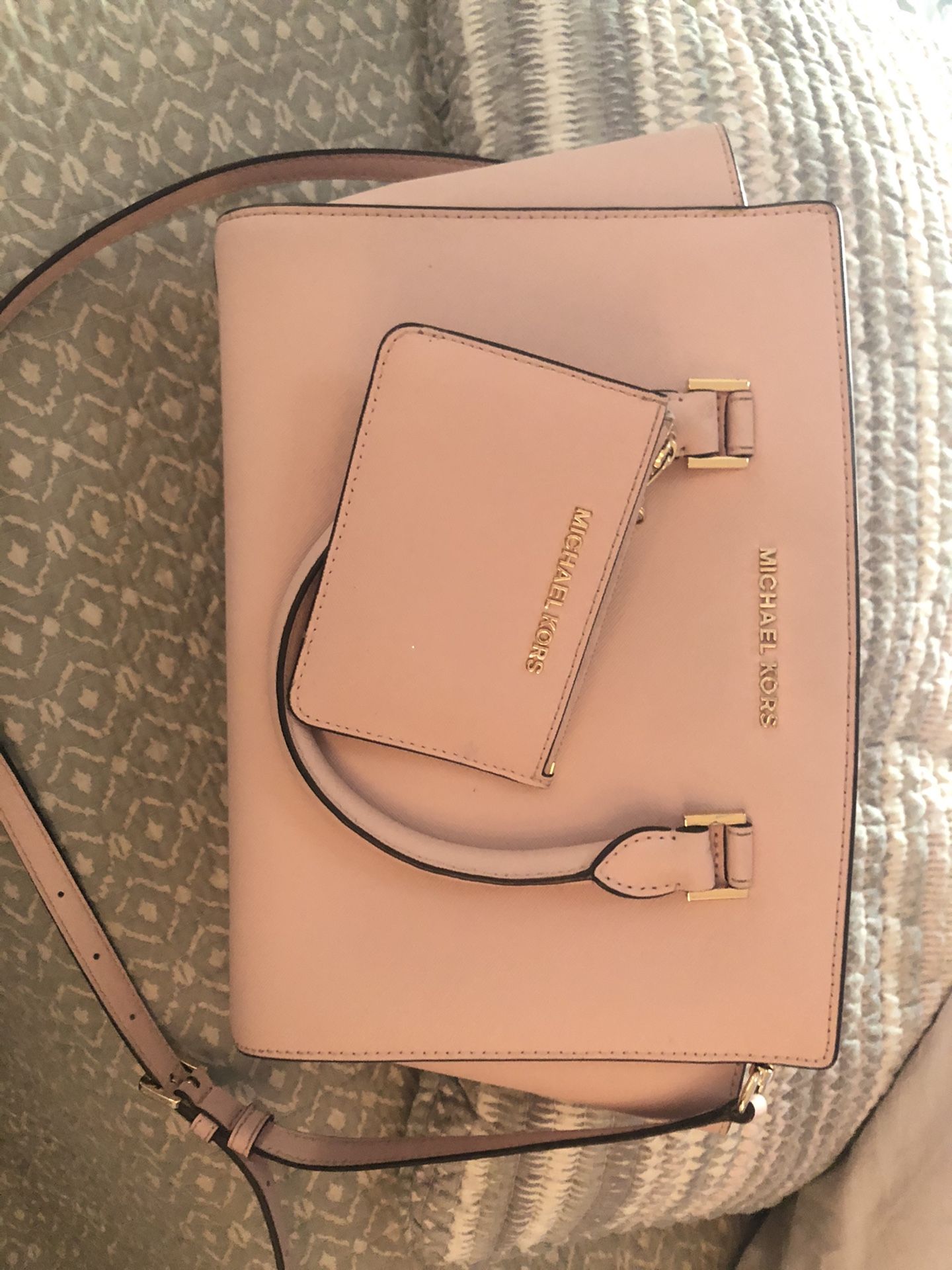 Michael Kors purse and small wallet