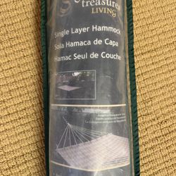 Hammock - fabric brown two tone - brand new never used - 54”w x 82”l (two person) $80obo