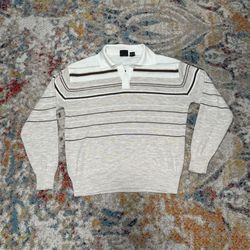 Vintage Jordan Christopher Longsleeve Polo Knit Sweater