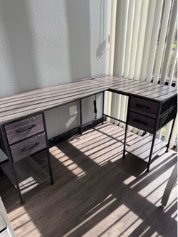 🔥 FULLY ASSEMBLED L-SHAPED DESK – READY TO USE 🔥
