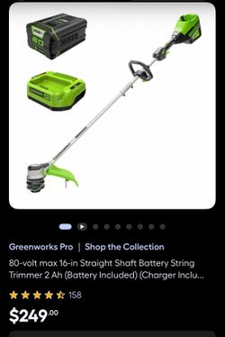 Greenworks pro 80v string trimmer