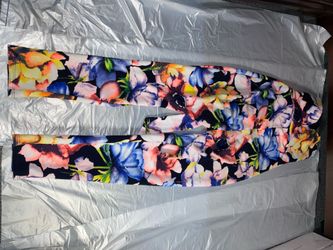 Agaci Floral Print Jumpsuit Size Medium Women Fashion