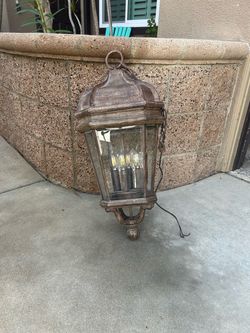 Large Outdoor Hanging Lantern Light Fixture