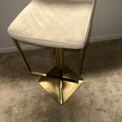 Swivel Barstool Chair- Ivory