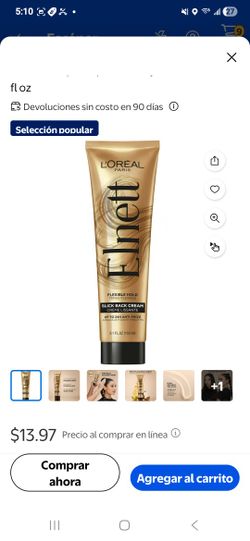 L'Oreal Paris Elnett Crema Anti-Frizz para Peinar la Espalda para una Fijación Flexible, 5.1 fl oz