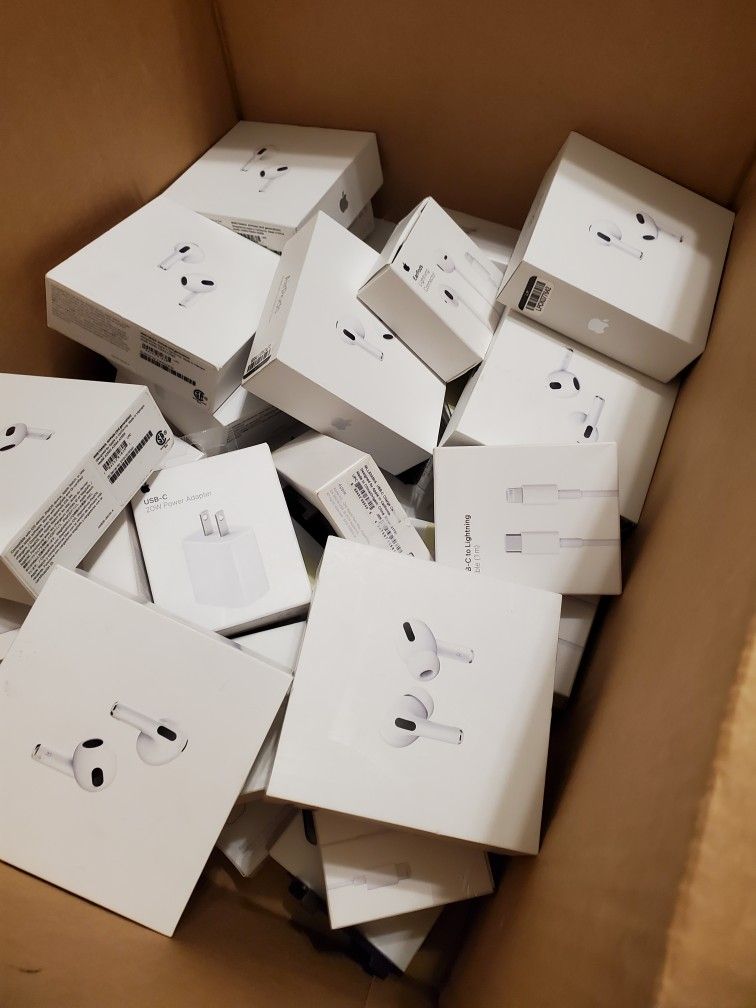 Wholesale Lot | Apple Products - Airpod Pro, Airpod 3rd Gen | Orig Retail $3,062