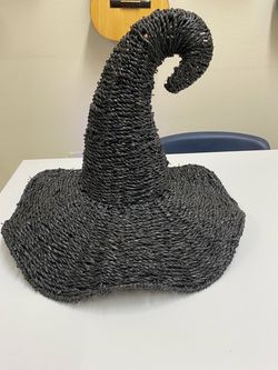 Large wicker witch hat