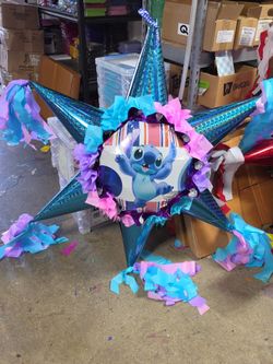 Stitch bola star pinata