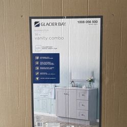 36 Inch Bannister Single Sink Pearl Gray Bath Vanity 