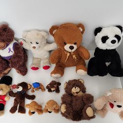 Soft & Cuddly Teddy Bears Lot

