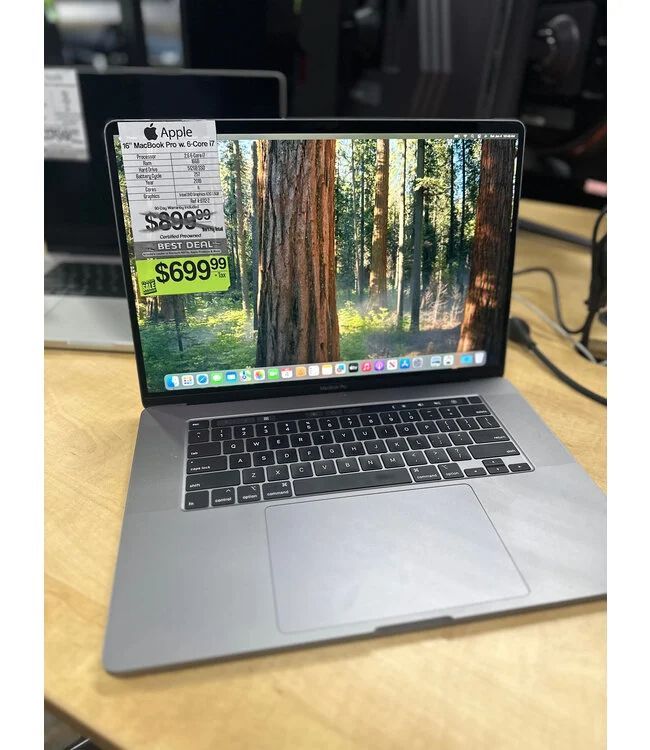 16 MacBook Pro Retina Touch Bar 2.6 i7 16GB RAM 512GB SSD 2019