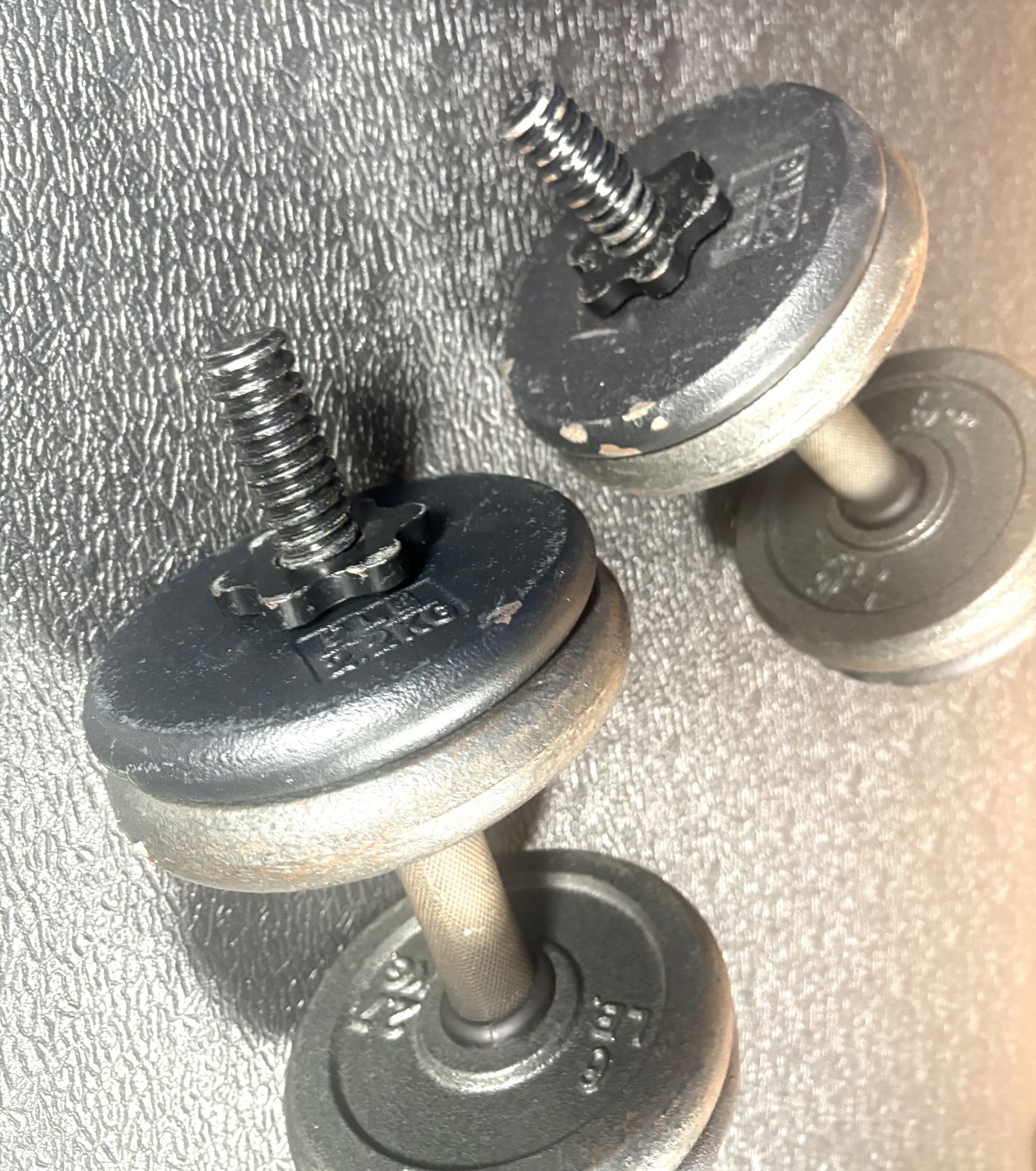 Set of Cast Iron Dumbbells.   54 # [NO LOWER PRICE]