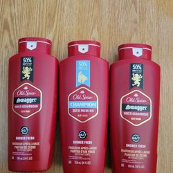 3 Old Spice Bodywashes (24oz Bottles) For $16/$16 Por Los 3