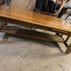 Coffee Table Or Whatever You Need It For Great To Play Games On Has Two Push Out Holders For Snacks Drinks Game Pieces 