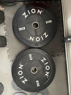 Pair for 35lbs Zion bumper plates