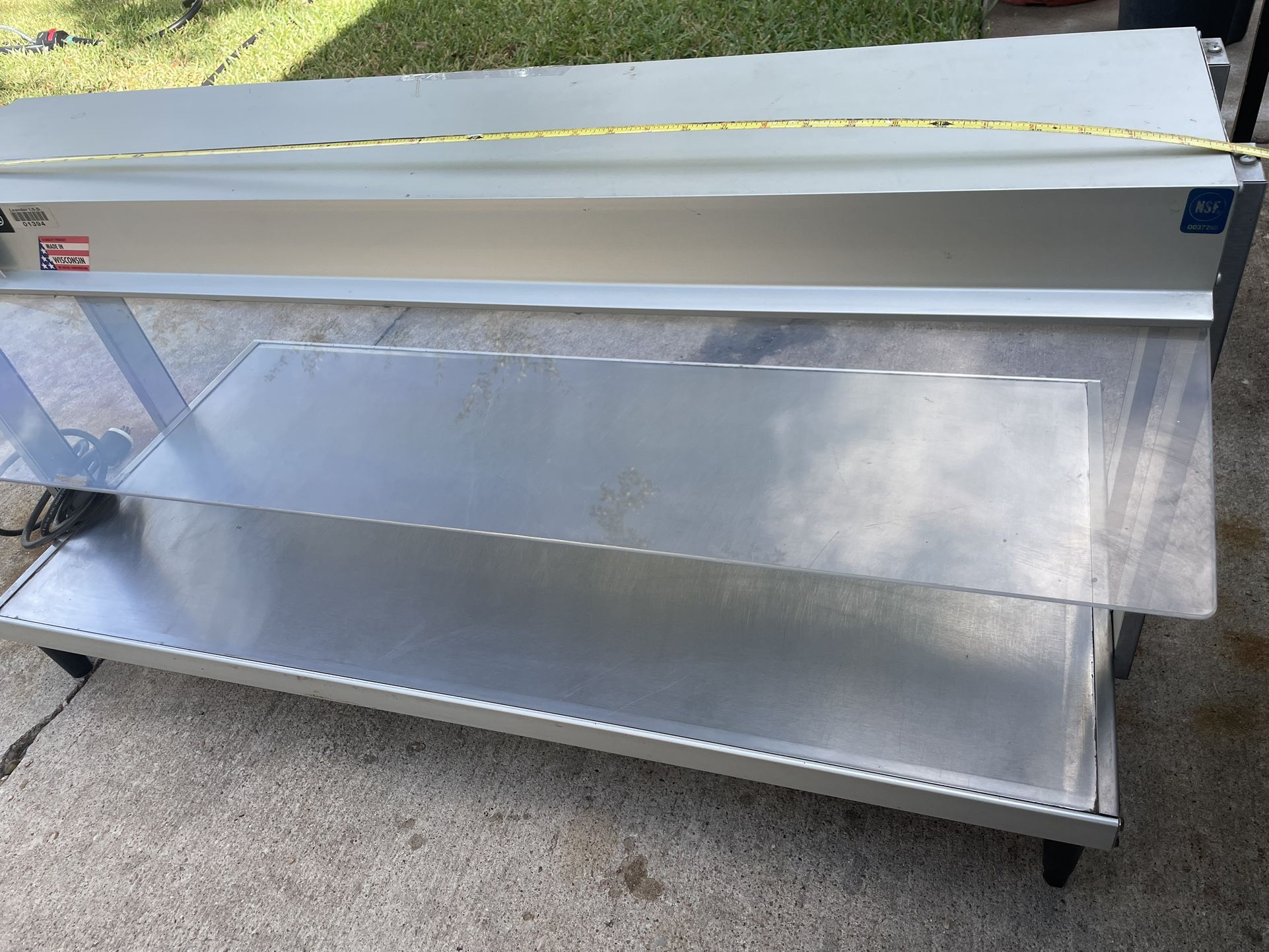 HATCO GLO RAY FOOD WARMER WITH SNEEZE GUARD NSF
