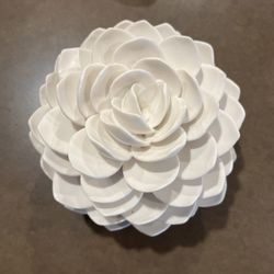 Glass Flower Desk Ornament 