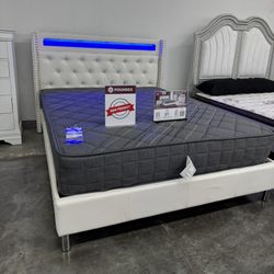 New Queen Bed Frame With Mattress