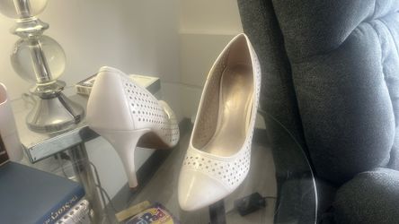 Christian Siriano White Heels