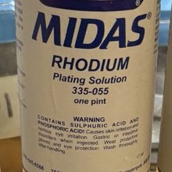 midas rhodium plating solution one pint