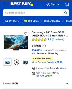 Samsung Oled 48 inch tv