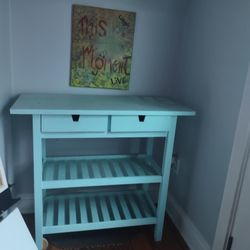 Ikea Kitchen Island Storage Table Turquoise 