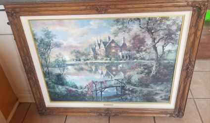 Marty Bell Hill Manor Limited Edition Art Print (134/720) Large Framed Painting