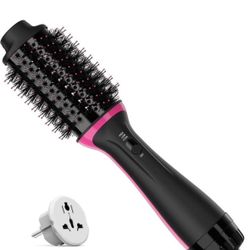 Dual Voltage Hair Dryer Brush for European Travel, Plus 2.0 Blow Dryer Brush