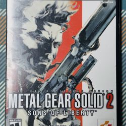 Metal Gear Solid 2: Sons of Liberty PS2 With Case Tested Fast Shipping