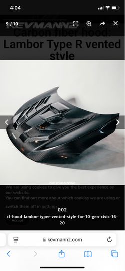 kevmanz Honda civic carbon fiber hood