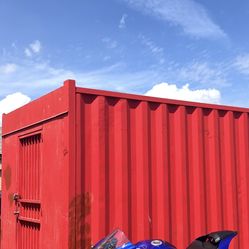 10 foot storage container with security door