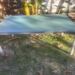 Free Glass And Metal Dining Room Table