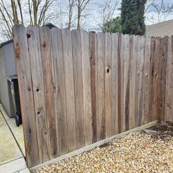 REDWOOD 6’ High FANCE PANLE / & GATE