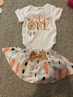 Wild one infant outfit