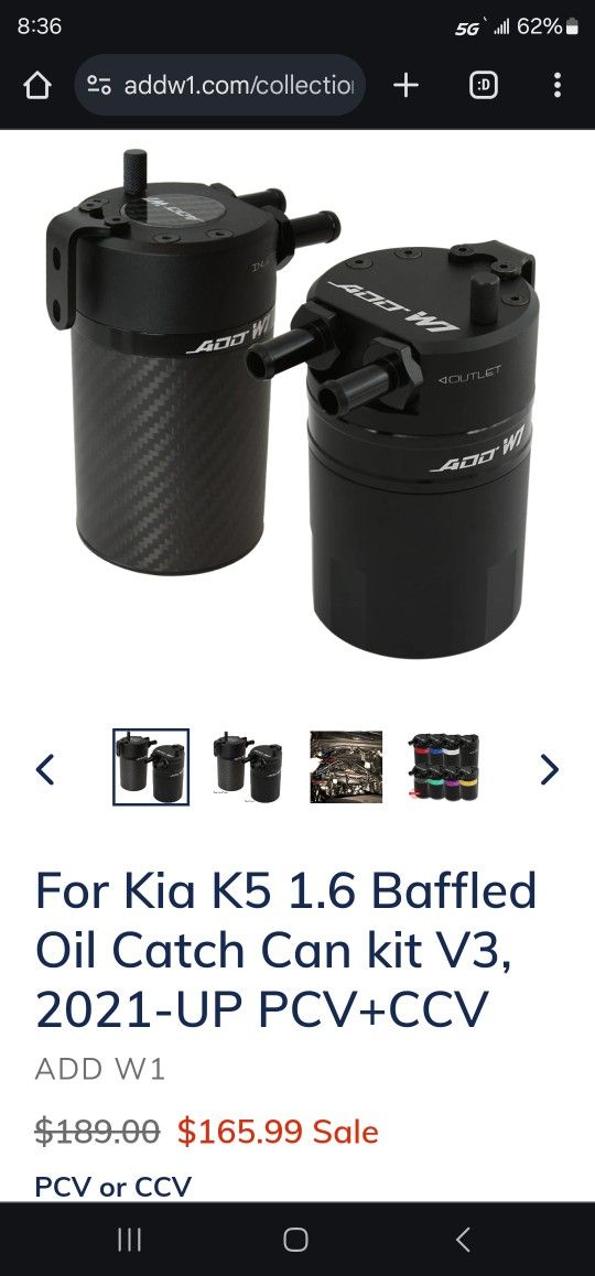 2021 Kia K5 Catch Can