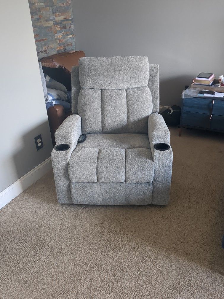 Massage Recliner W/ Heating & Massage Remote 