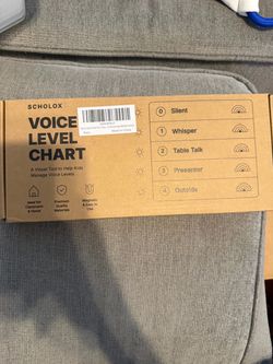 Scholox Voice Level Chart for Classroom