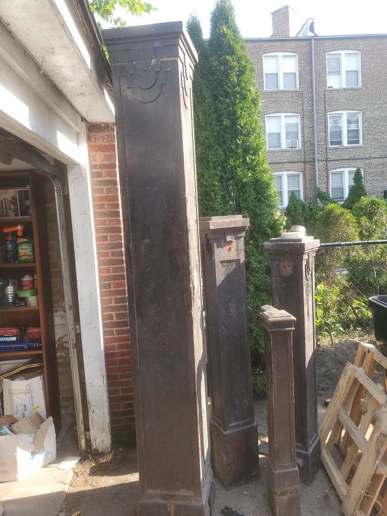 Free vintage columns and railing