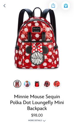 Disney Parks Minnie Polka Dot Headband Holder Red Large Full Backpack NEW $_12.JPG?set_id=880000500F main image 3